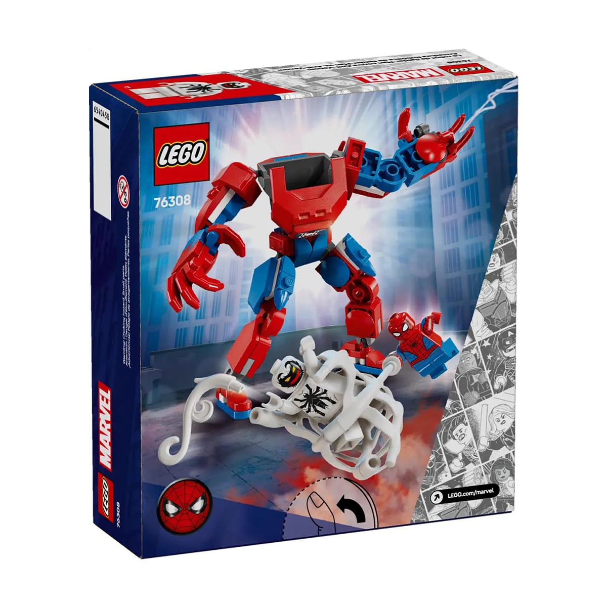 Конструктор LEGO Super Heroes Робот Людини-павука проти Анти-Венома, 107 деталей, від 6 років (76308)